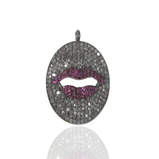 LIPS DIAMOND PENDANTS CHARMS