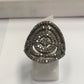 DIAMOND AND SILVER BALCK RHODIUM FINISH RINGS
