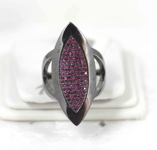 Ruby Ring Sterling Silver