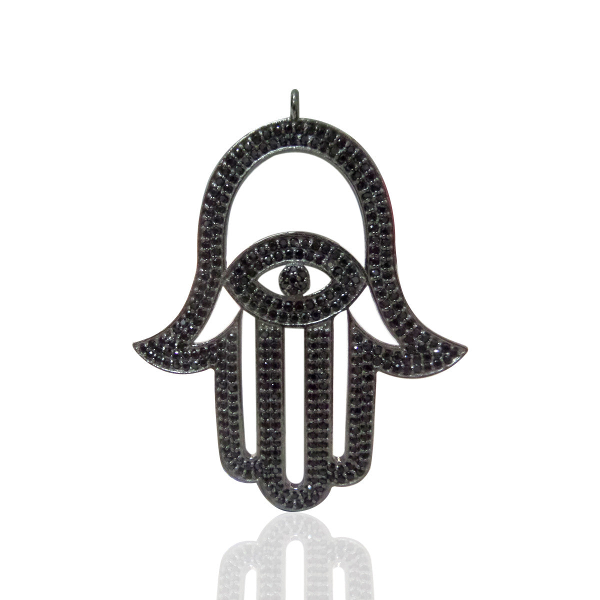 Hamsa Hand Diamond Pendant