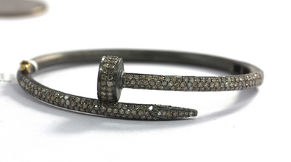 Nail Shape Diamond Bracelets
