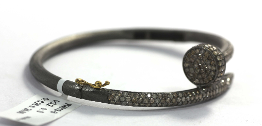 Nail Shape Diamond Bracelets