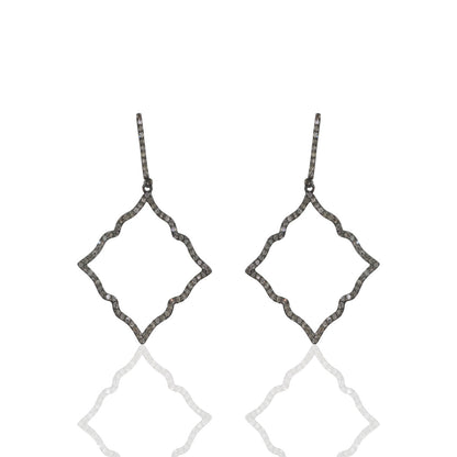 Diamond Silver Earring