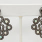 Heart Diamond Silver Earring .925 Oxidized Sterling Silver Diamond Earring, Genuine handmade pave diamond Earring Size 1.44"(28 x 36  MM )