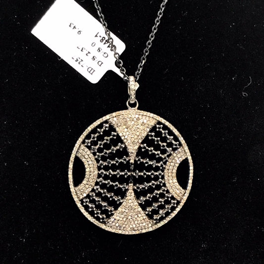 Circle Shape Diamond Pendant