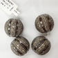 Round Diamond Bead .925 Oxidized Sterling Silver Diamond Beads, Genuine handmade pave diamond Beads Size Approx 0.72"(18 MM)