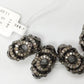 Roundel Diamond Bead .925 Oxidized Sterling Silver Diamond Beads, Genuine handmade pave diamond Beads Size Approx 0.68"(10 x 17 MM)