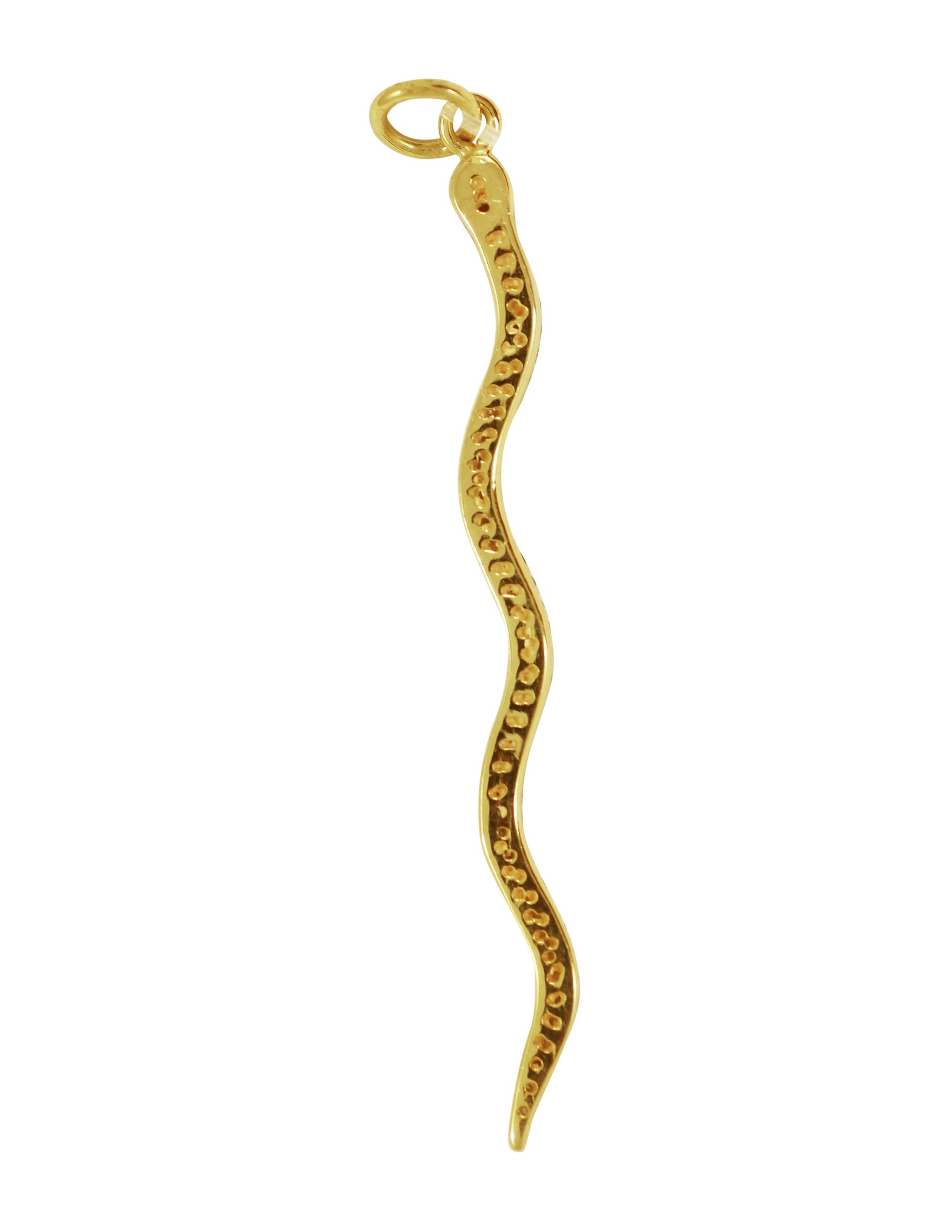 Snake Shape 14k Solid Gold Diamond Pendants. Genuine handmade pave diamond Pendant.1 4k Solid Gold Diamond Pendants.
