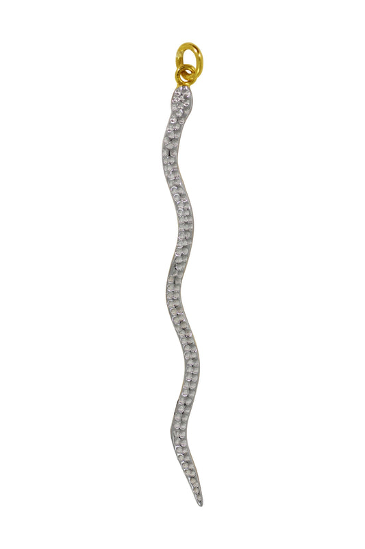 Snake Shape 14k Solid Gold Pendants. Genuine handmade Pendant. 14k Solid Gold Pendants.