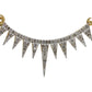 Art Deco Shape 14k Solid Gold Diamond Pendants. Genuine handmade pave diamond Pendant.1 4k Solid Gold Diamond Pendants.