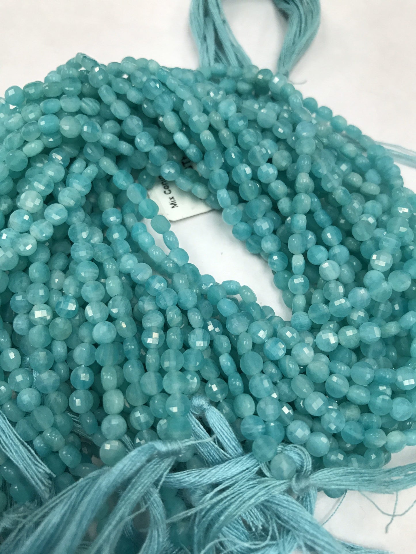 Amazonite faceted beads coin, beads coin,beads, coin