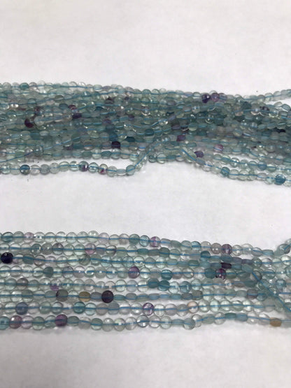 Flourite faceted beads coin, beads coin,beads, coin