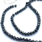 Black Diamond Beads Faceted Rondelle 5 to 7mm