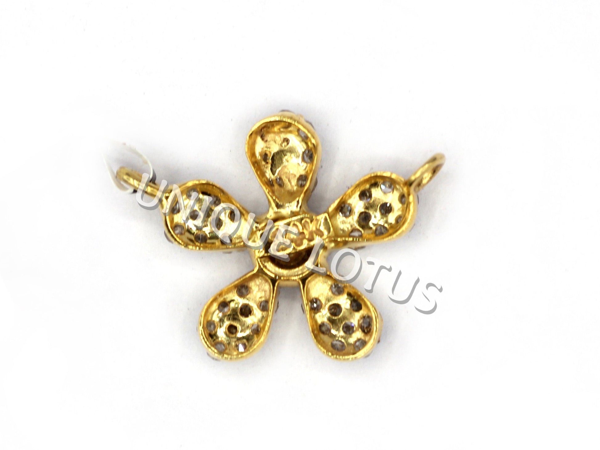 Flower Shape 14k Solid Gold Diamond Pendants. Genuine handmade pave diamond Pendant.14k Solid Gold Diamond Pendants.