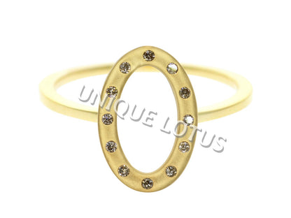 Oval 14k Solid Gold Diamond Pendants/Ring. Genuine handmade pave diamond Pendant.1 4k Solid Gold Diamond Pendants.