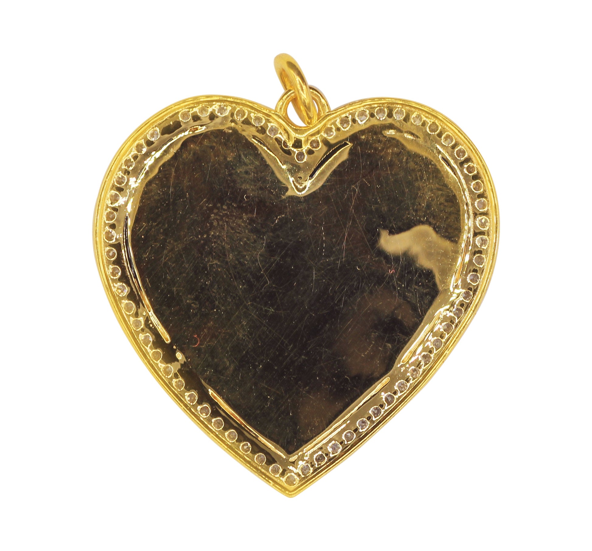 Heart Shape 14k Solid Gold Diamond Pendants. Genuine handmade pave diamond Pendant .14k Solid Gold Diamond Pendants.