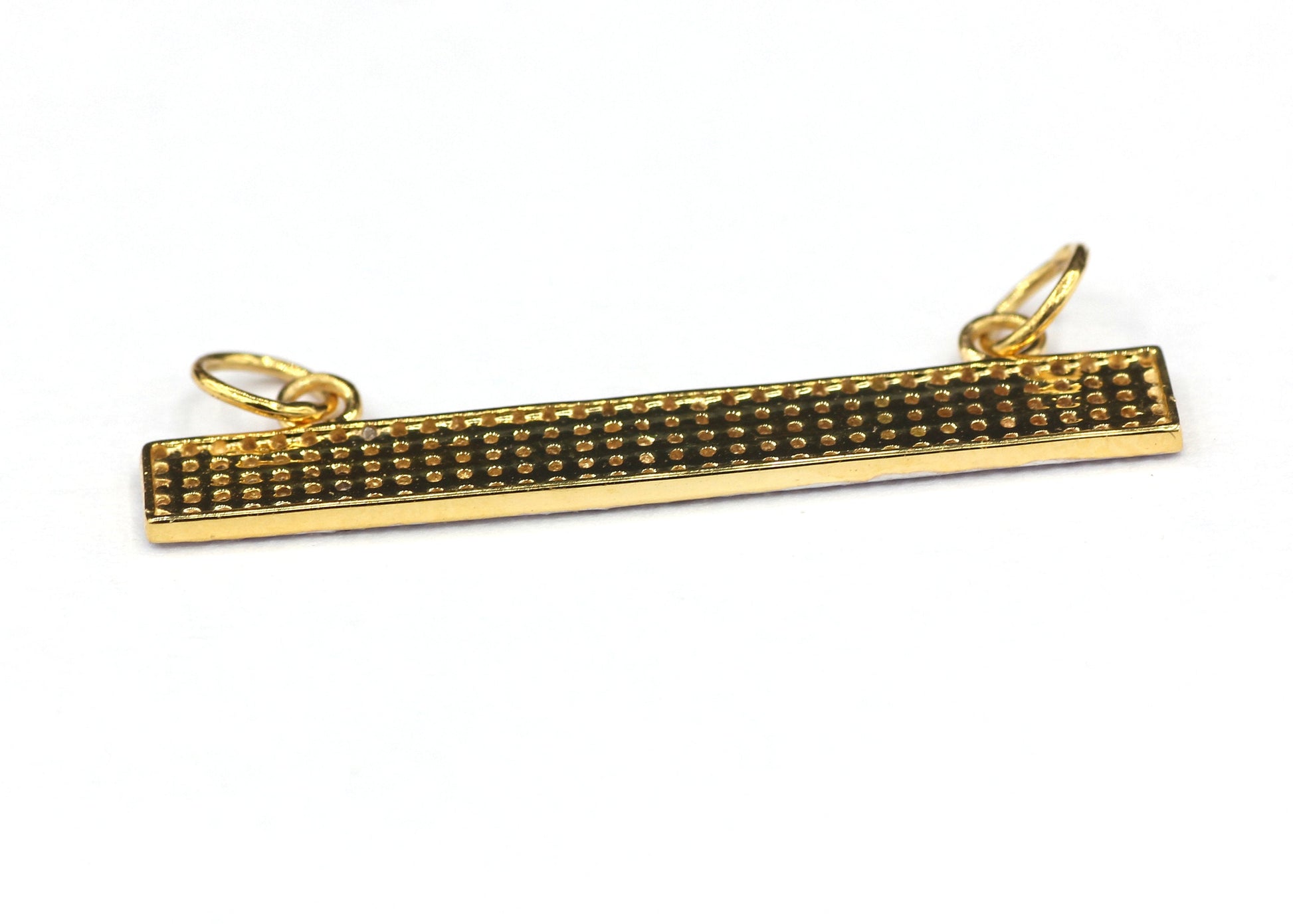 Rectangle Shape 14k Solid Gold Diamond Pendants. Genuine handmade pave diamond Pendant.1 4k Solid Gold Diamond Pendants.