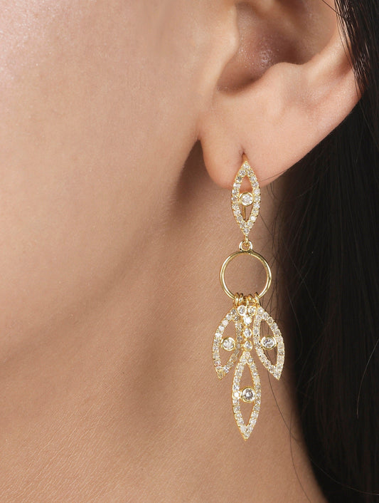 Evil Eye 14k Solid Gold Diamond Earring. Genuine handmade pave diamond Earring . 14k Solid Gold Diamond Earring.