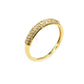 Open Shape 14k Solid Gold Diamond Rings. Genuine handmade pave diamond Rings.