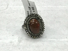 Gemstone Embedded Diamond Ring