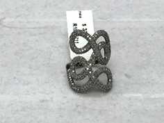 Twisted Shape Diamond Ring