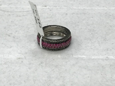 Round Diamond Ring with Ruby