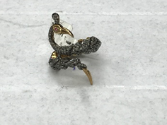 Peacock Shape Diamond Ring