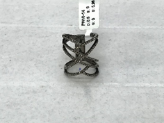 Cylindrical Twisted Diamond Ring
