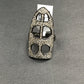 Diamond and Silver Black Rhodium Finish Rings
