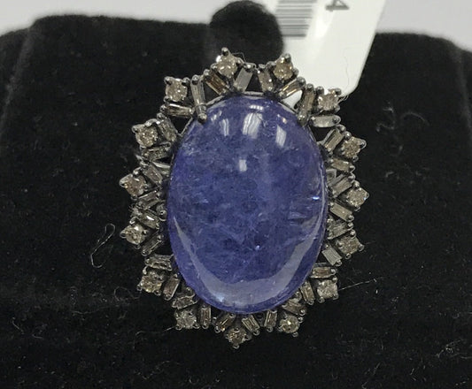 Tanzanite and Diamond Ring