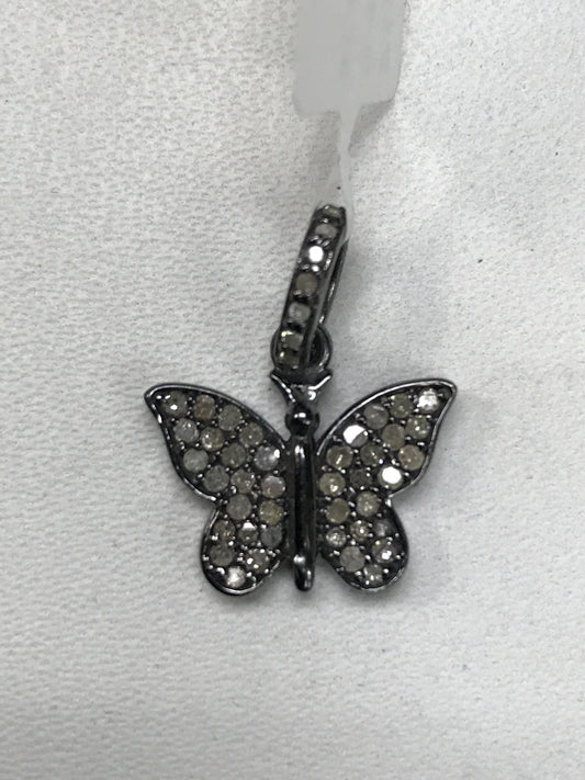 Butterfly Shape Diamond Pendant Charm