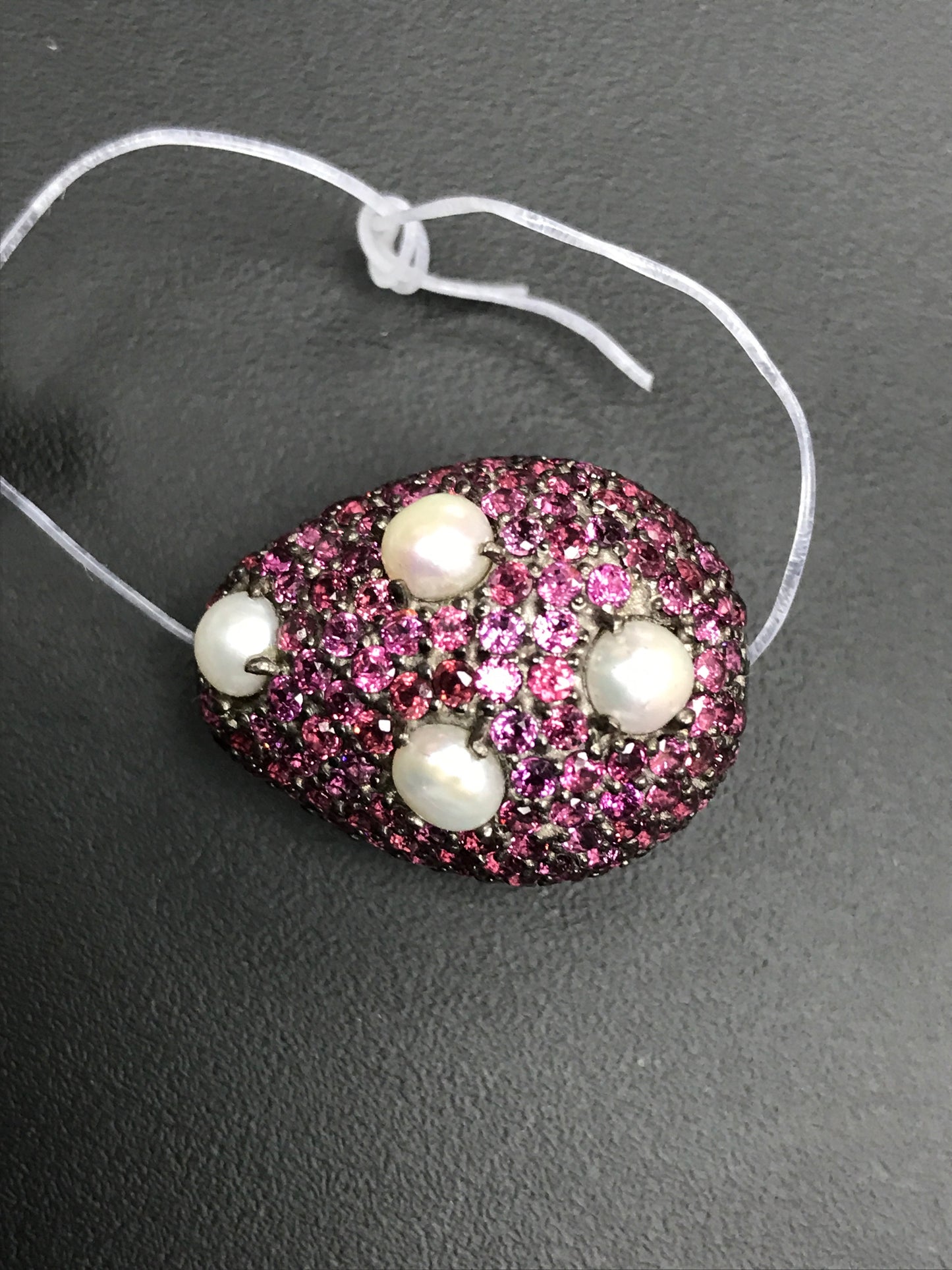 Rhodolite Drop Beads