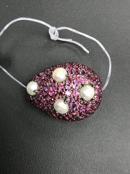 Rhodolite Drop Beads