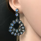 Silver Diamond Silver Earring .925 Oxidized Sterling Silver Diamond Earring, Genuine handmade pave diamond Earring.