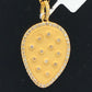 Pear Shape Diamond Pendant .925 Oxidized Sterling Silver Diamond Pendant