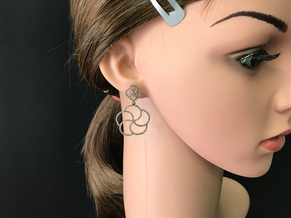 Diamond Art Deco Diamond Earring