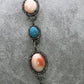 Pink Coral and Turquoise Natural Designer Necklace with Diamonds