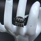 Diamond and Silver Black Rhodium Finish Ring