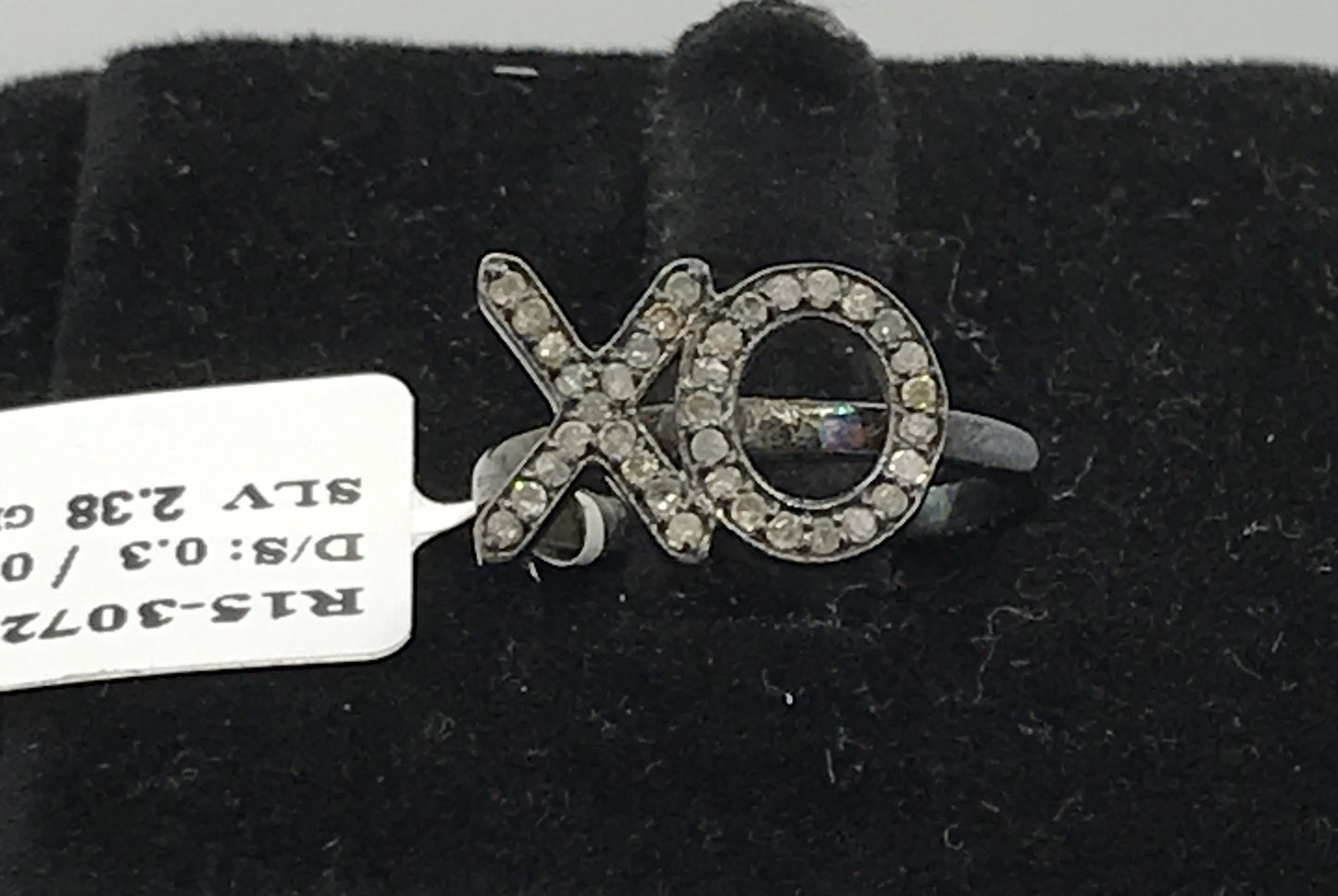XO DIAMOND SILVER RINGS