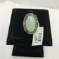 Opal and Diamond Ring with Emerald Accent