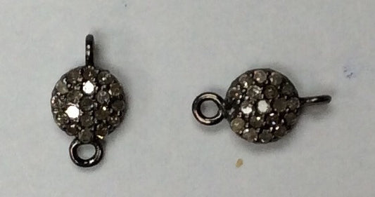 Disc Pave Diamond Bead