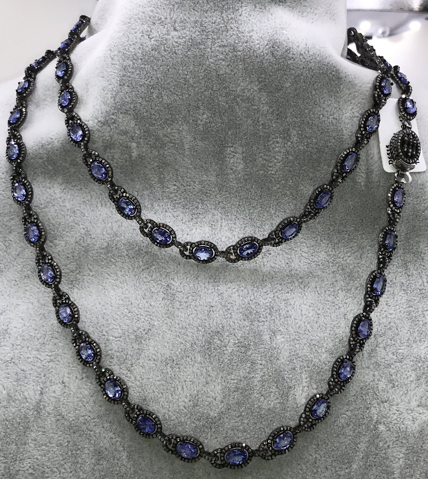 Tanzanite and Diamond Long Necklace