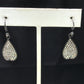 Silver and Diamond Pave  EARRINGS
