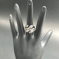 Snake Diamond and Silver Black Rhodium Finish Rings