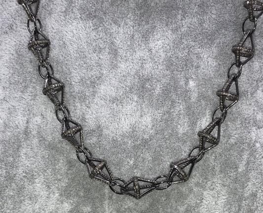 Diamond Link Chain Necklace