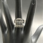 Diamond and Silver Black Rhodium Finish Ring