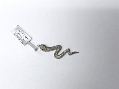 14K Solid Gold Snake Diamond Pendants