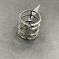 Pave Diamond Ring .925 Oxidized Sterling Silver Diamond Ring, Genuine handmade pave diamond Ring Size Approx 0.88"(22 x 20 mm)