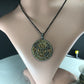 Pave Diamond Pendant, Pave Titlell Pendant, Titlell Charm, 1.6''(40mm), Oxidized Silver