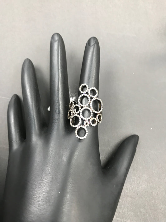 Curvy Shape Diamond Ring